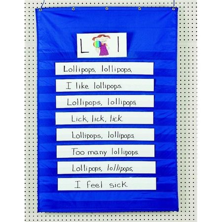 PACON CORPORATION Pacon Corporation Pac20010 Pocket Chart 34X43 Inch Blue PAC20010